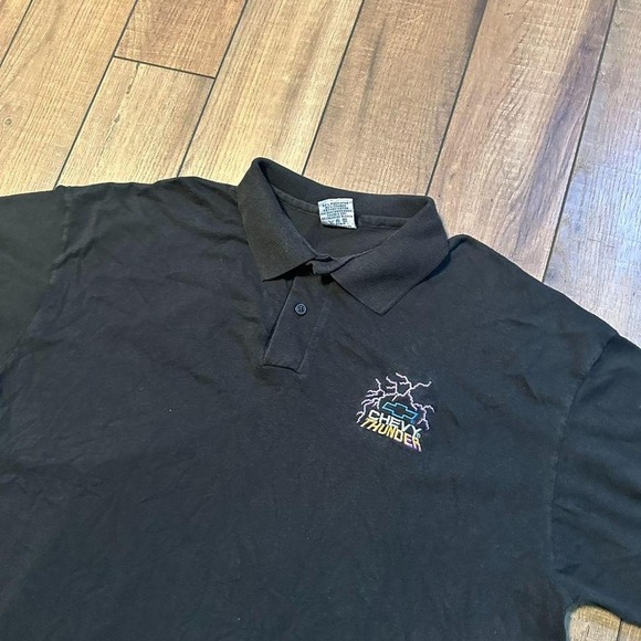 Other - Vintage Chevrolet Racing‎ Lightning Embroidered Logo Polo Shirt Men's 2XL XXL